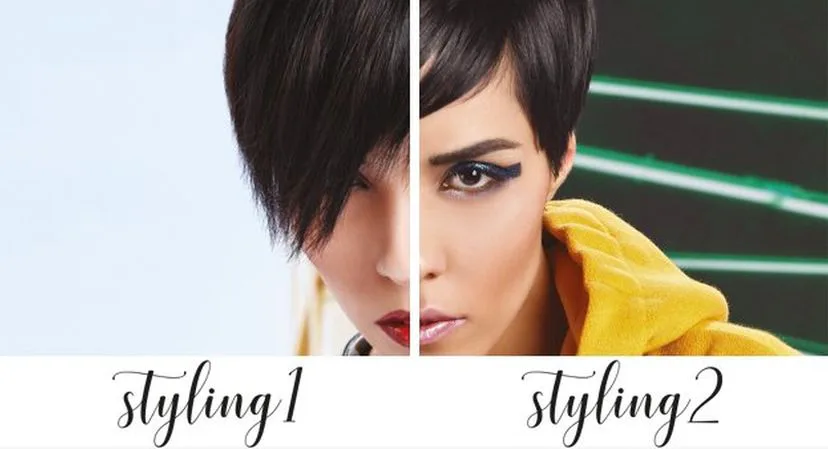 Jeden účes, dve varianty stylingu

